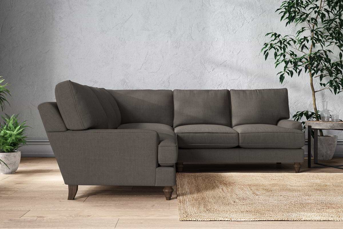 Marri Large Corner Sofa - Brera Linen Granite-MAKE TO ORDER-Nkuku