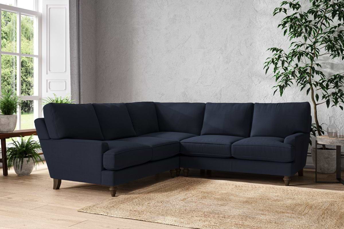 Marri Large Corner Sofa - Brera Linen Indigo