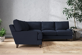 Marri Large Corner Sofa - Brera Linen Indigo