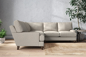 Marri Large Corner Sofa - Brera Linen Natural-MAKE TO ORDER-Nkuku
