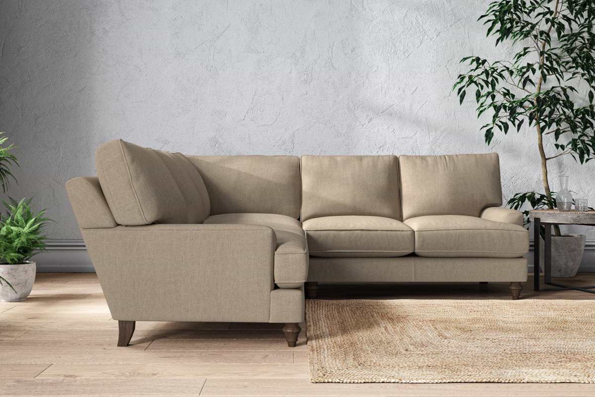 Marri Large Corner Sofa - Brera Linen Pebble-MAKE TO ORDER-Nkuku