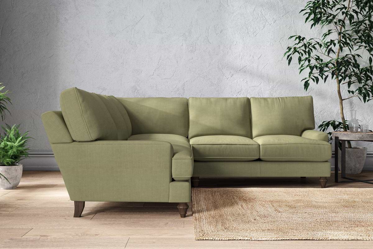 Marri Large Corner Sofa - Brera Linen Sage-MAKE TO ORDER-Nkuku
