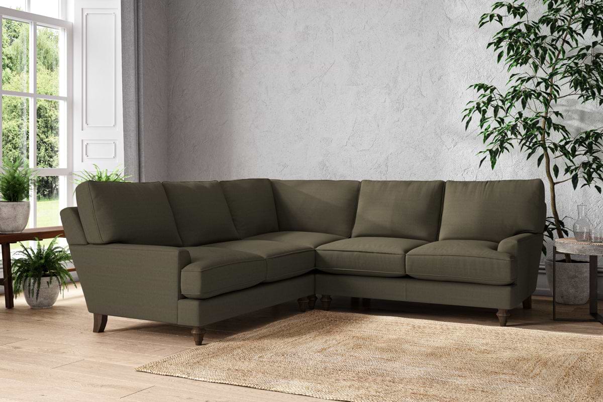 Marri Large Corner Sofa - Recycled Cotton Fatigue-MAKE TO ORDER-Nkuku