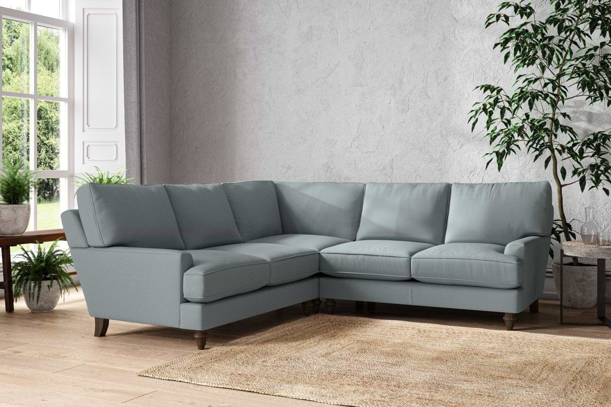 Marri Large Corner Sofa - Recycled Cotton Horizon-MAKE TO ORDER-Nkuku