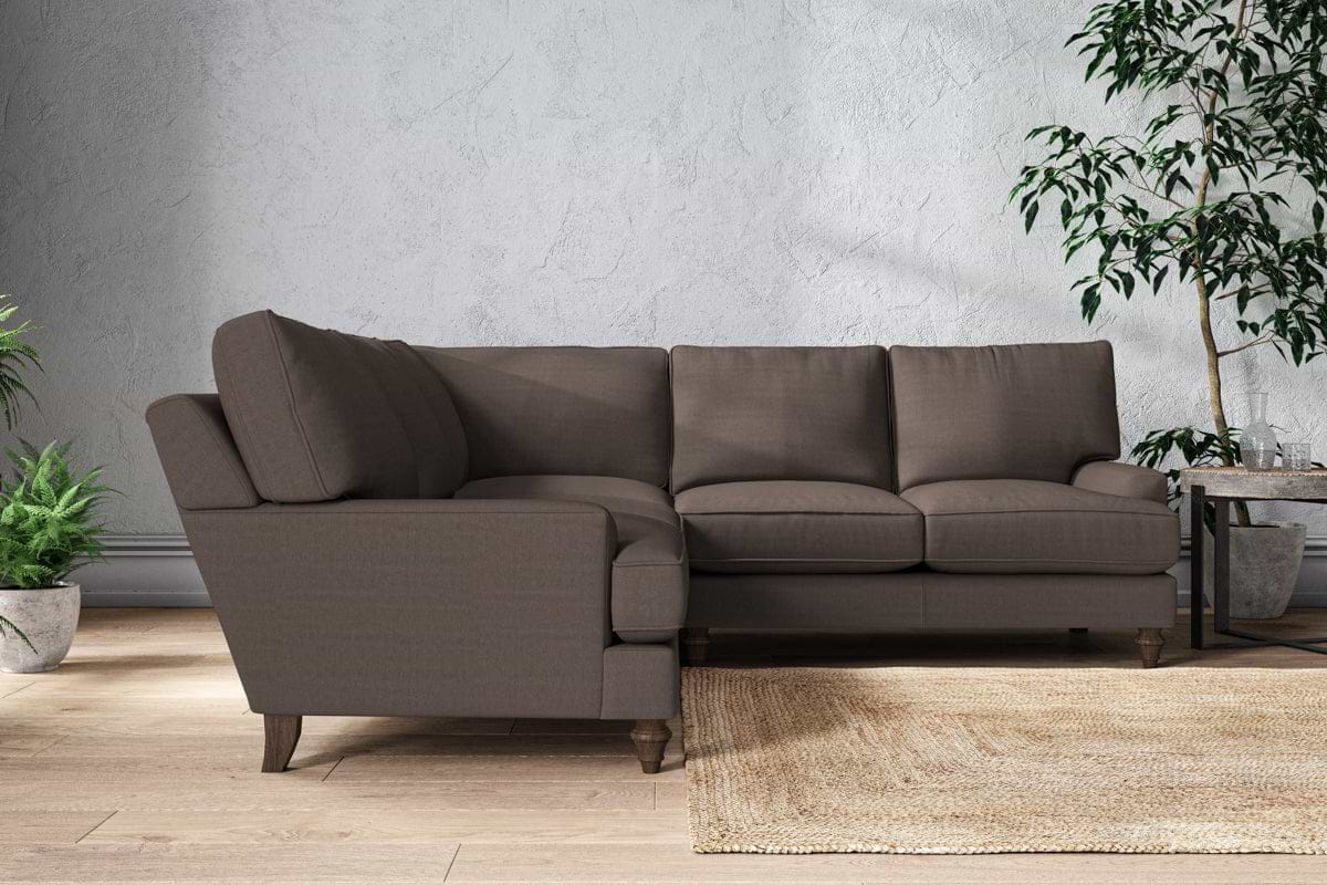 Marri Large Corner Sofa - Recycled Cotton Mocha-MAKE TO ORDER-Nkuku