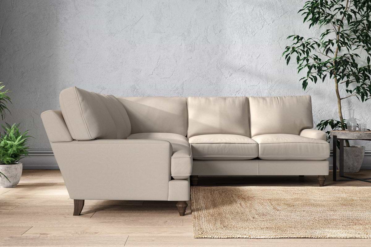 Marri Large Corner Sofa - Recycled Cotton Natural-MAKE TO ORDER-Nkuku
