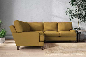 Marri Large Corner Sofa - Recycled Cotton Ochre-MAKE TO ORDER-Nkuku