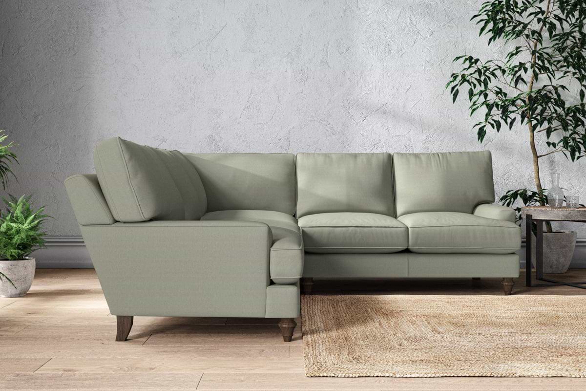 Marri Large Corner Sofa - Recycled Cotton Seaspray-MAKE TO ORDER-Nkuku