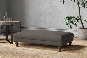 Marri Large Footstool - Brera Linen Granite