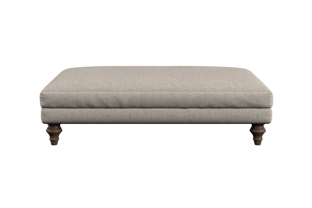 Marri Large Footstool - Brera Linen Granite