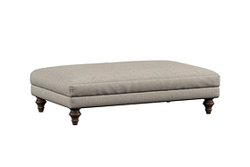Marri Large Footstool - Brera Linen Granite