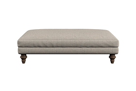 Marri Large Footstool - Brera Linen Indigo