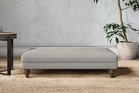 Marri Large Footstool - Brera Linen Smoke