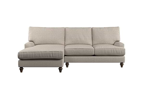 Marri Large Left Hand Chaise Sofa - Brera Linen Natural-MAKE TO ORDER-Nkuku