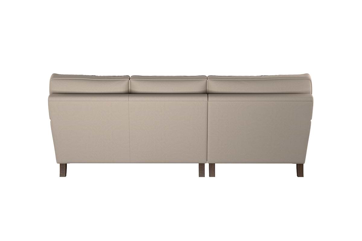 Marri Large Left Hand Chaise Sofa - Recycled Cotton Navy-MAKE TO ORDER-Nkuku