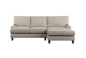 Marri Large Right Hand Chaise Sofa - Brera Linen Jade