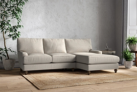 Marri Large Right Hand Chaise Sofa - Brera Linen Natural-MAKE TO ORDER-Nkuku