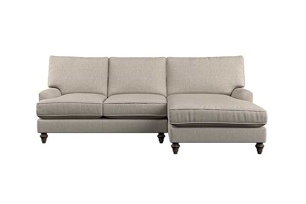 Marri Large Right Hand Chaise Sofa - Brera Linen Natural-MAKE TO ORDER-Nkuku