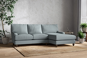 Marri Large Right Hand Chaise Sofa - Recycled Cotton Horizon-MAKE TO ORDER-Nkuku