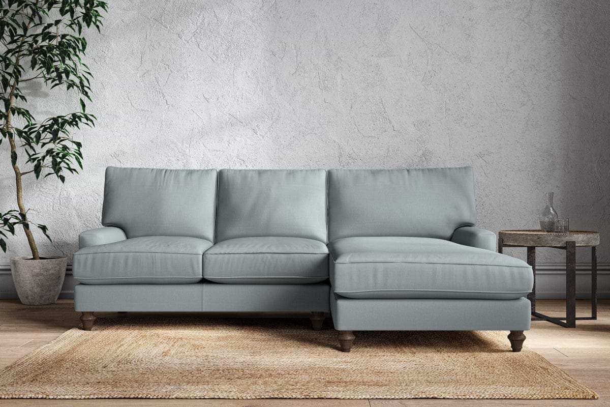 Marri Large Right Hand Chaise Sofa - Recycled Cotton Horizon-MAKE TO ORDER-Nkuku