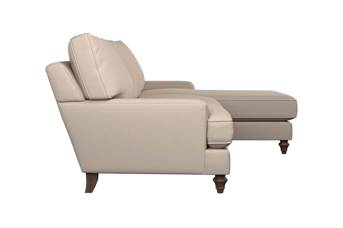 Marri Large Right Hand Chaise Sofa - Recycled Cotton Navy-MAKE TO ORDER-Nkuku