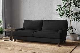 Marri Large Sofa - Brera Linen Charcoal-MAKE TO ORDER-Nkuku