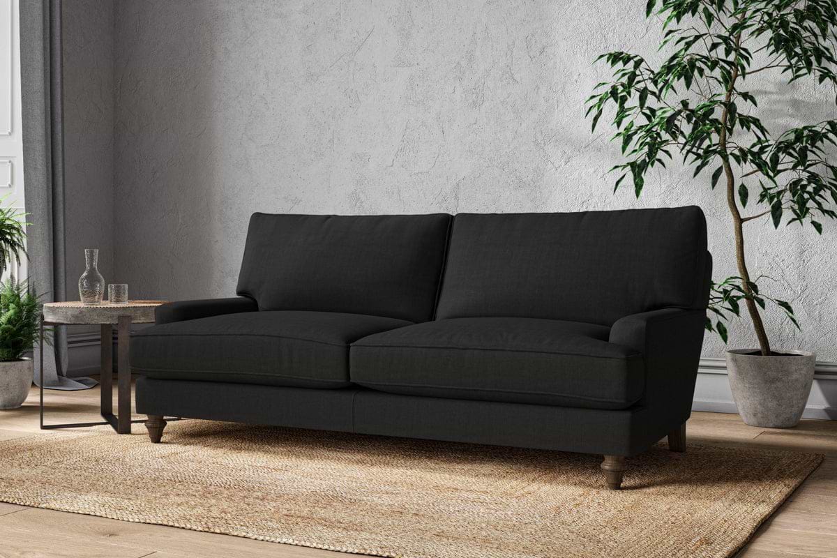 Marri Large Sofa - Brera Linen Charcoal-MAKE TO ORDER-Nkuku