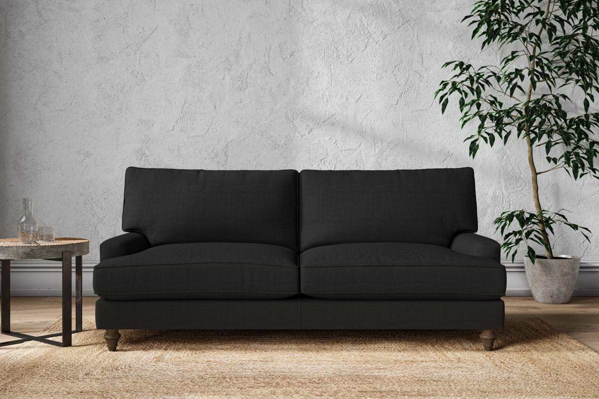 Marri Large Sofa - Brera Linen Charcoal-MAKE TO ORDER-Nkuku