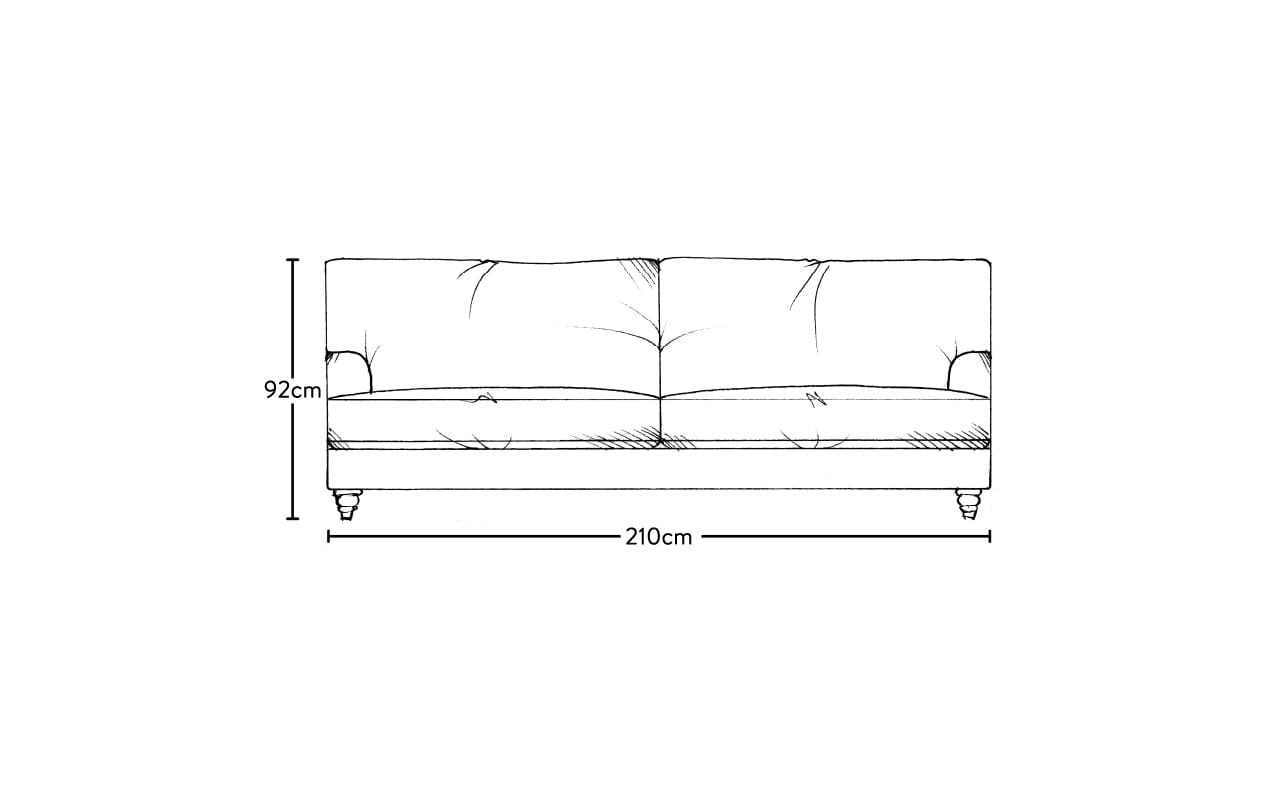 Marri Large Sofa - Brera Linen Chestnut-MAKE TO ORDER-Nkuku