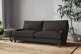 Marri Large Sofa - Brera Linen Espresso-MAKE TO ORDER-Nkuku