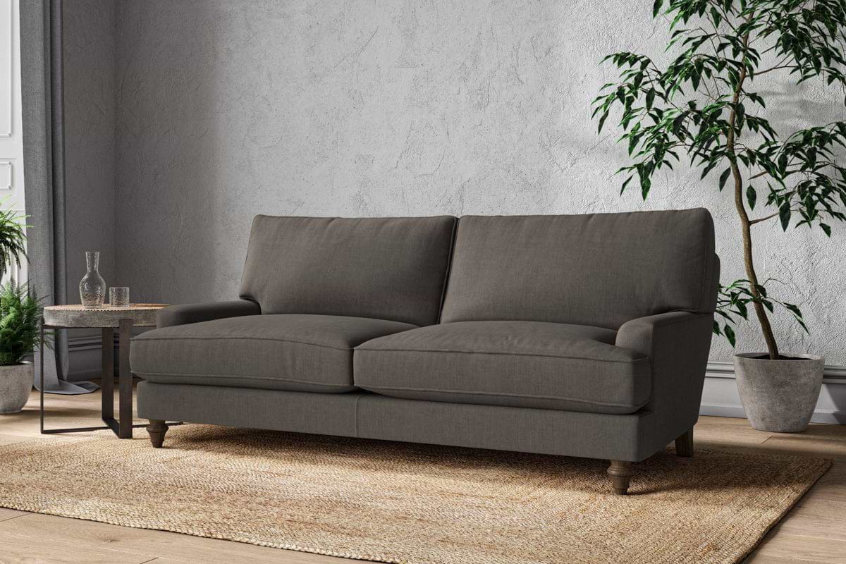 Marri Large Sofa - Brera Linen Granite-MAKE TO ORDER-Nkuku