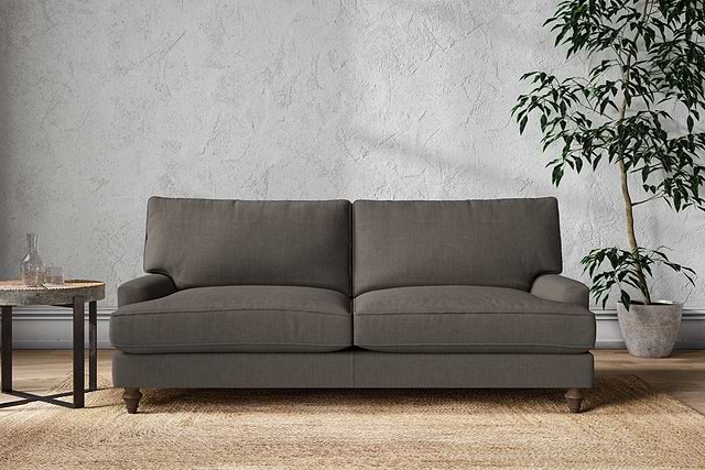 Marri Large Sofa - Brera Linen Granite-MAKE TO ORDER-Nkuku