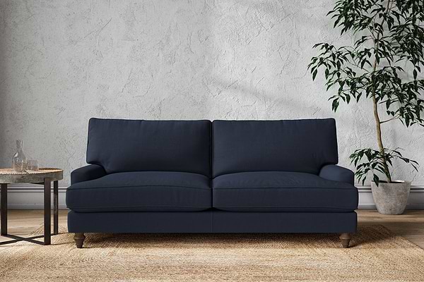 Marri Large Sofa - Brera Linen Indigo-MAKE TO ORDER-Nkuku