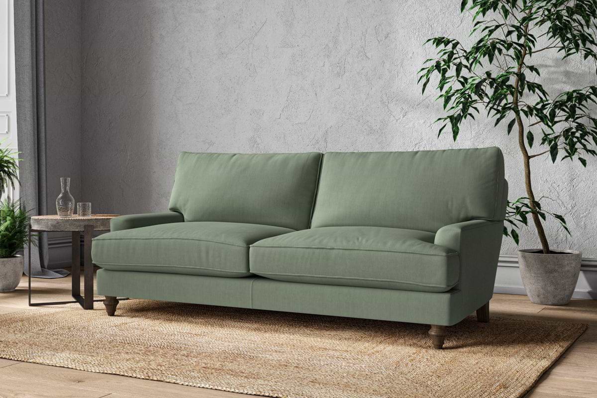 Marri Large Sofa - Brera Linen Jade-MAKE TO ORDER-Nkuku