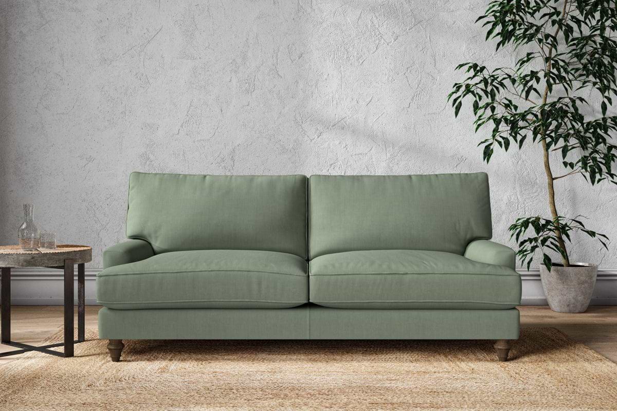 Marri Large Sofa - Brera Linen Jade-MAKE TO ORDER-Nkuku