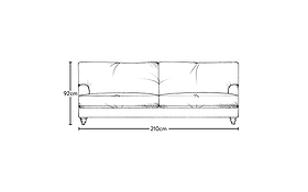 Marri Large Sofa - Brera Linen Sage-MAKE TO ORDER-Nkuku