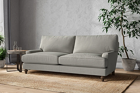 Marri Large Sofa - Brera Linen Smoke-MAKE TO ORDER-Nkuku