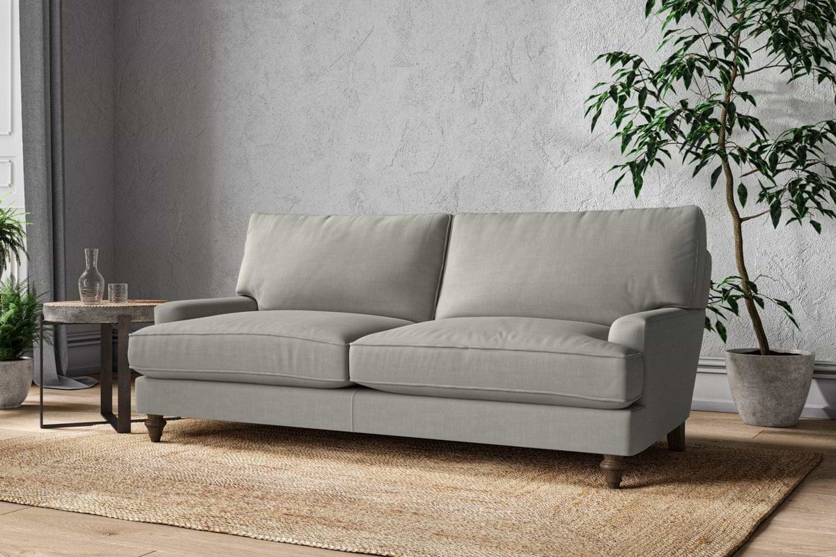 Marri Large Sofa - Brera Linen Smoke-MAKE TO ORDER-Nkuku
