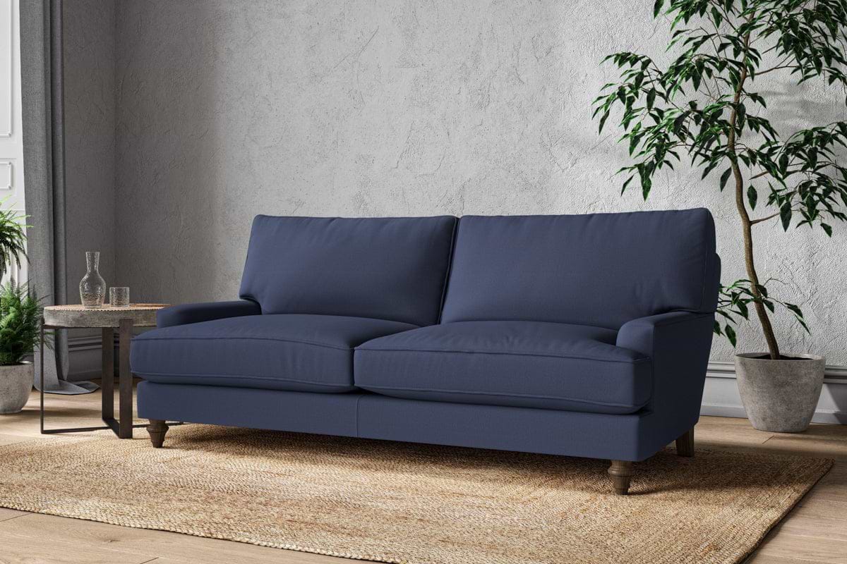 Marri Large Sofa - Recycled Cotton Navy-MAKE TO ORDER-Nkuku