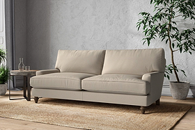 Marri Large Sofa - Recycled Cotton Stone-MAKE TO ORDER-Nkuku