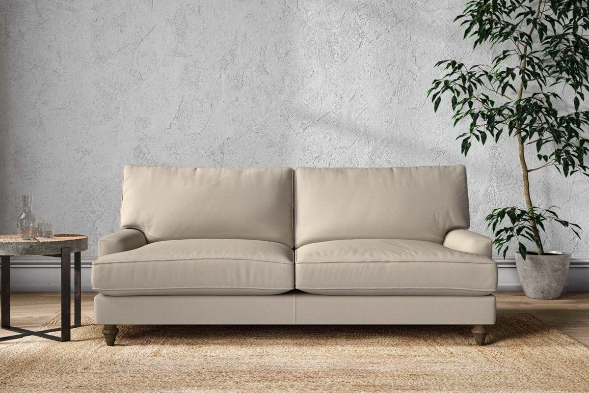 Marri Large Sofa - Recycled Cotton Stone-MAKE TO ORDER-Nkuku