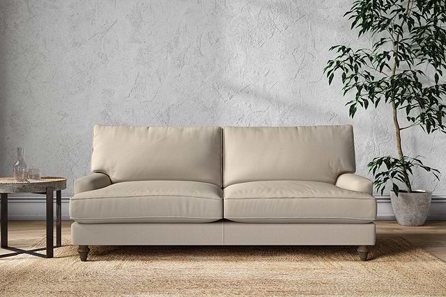 Marri Large Sofa - Recycled Cotton Stone-MAKE TO ORDER-Nkuku