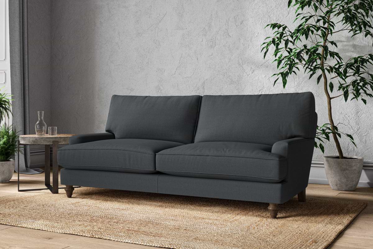 Marri Large Sofa - Recycled Cotton Thunder-MAKE TO ORDER-Nkuku