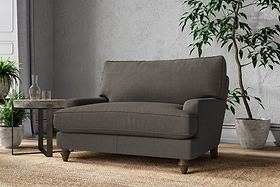 Marri Love Seat - Brera Linen Granite-MAKE TO ORDER-Nkuku