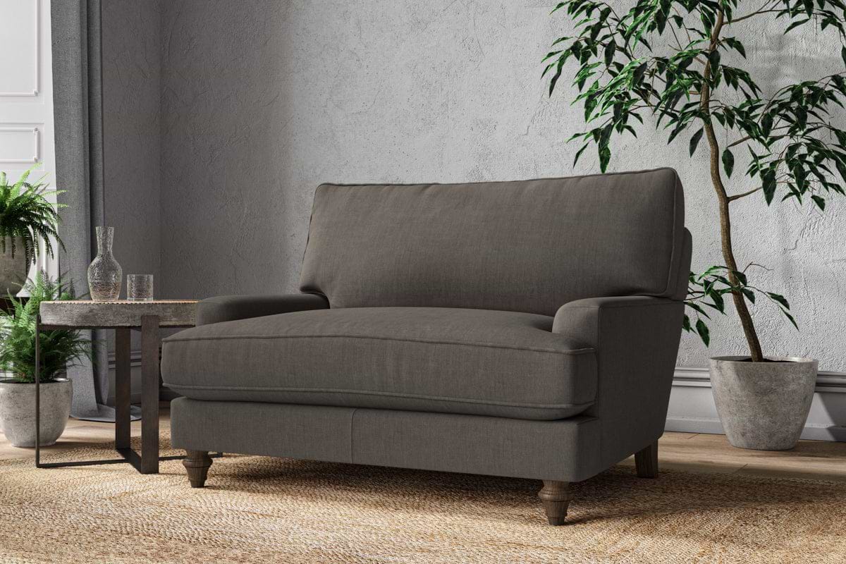 Marri Love Seat - Brera Linen Granite-MAKE TO ORDER-Nkuku