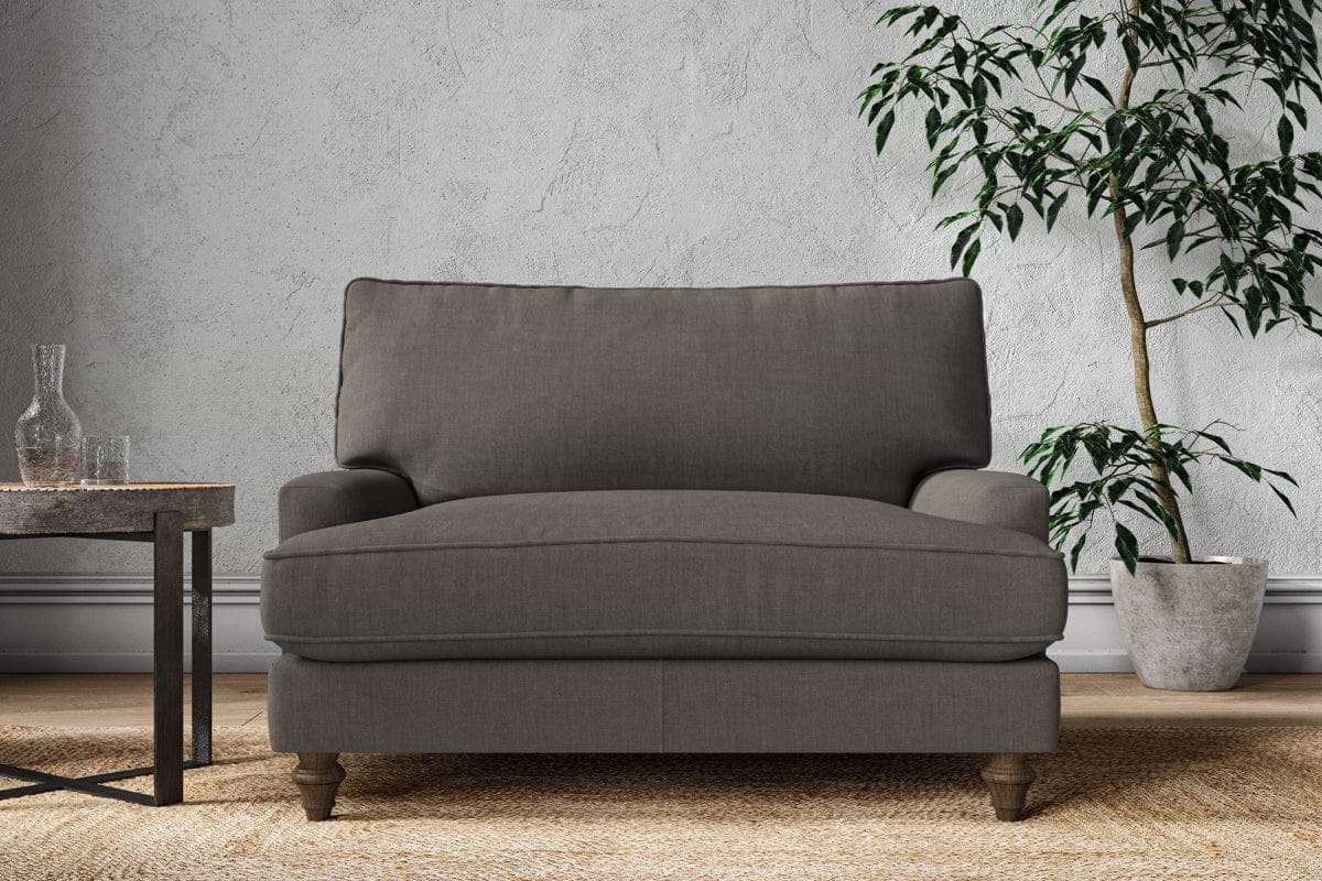 Marri Love Seat - Brera Linen Granite-MAKE TO ORDER-Nkuku
