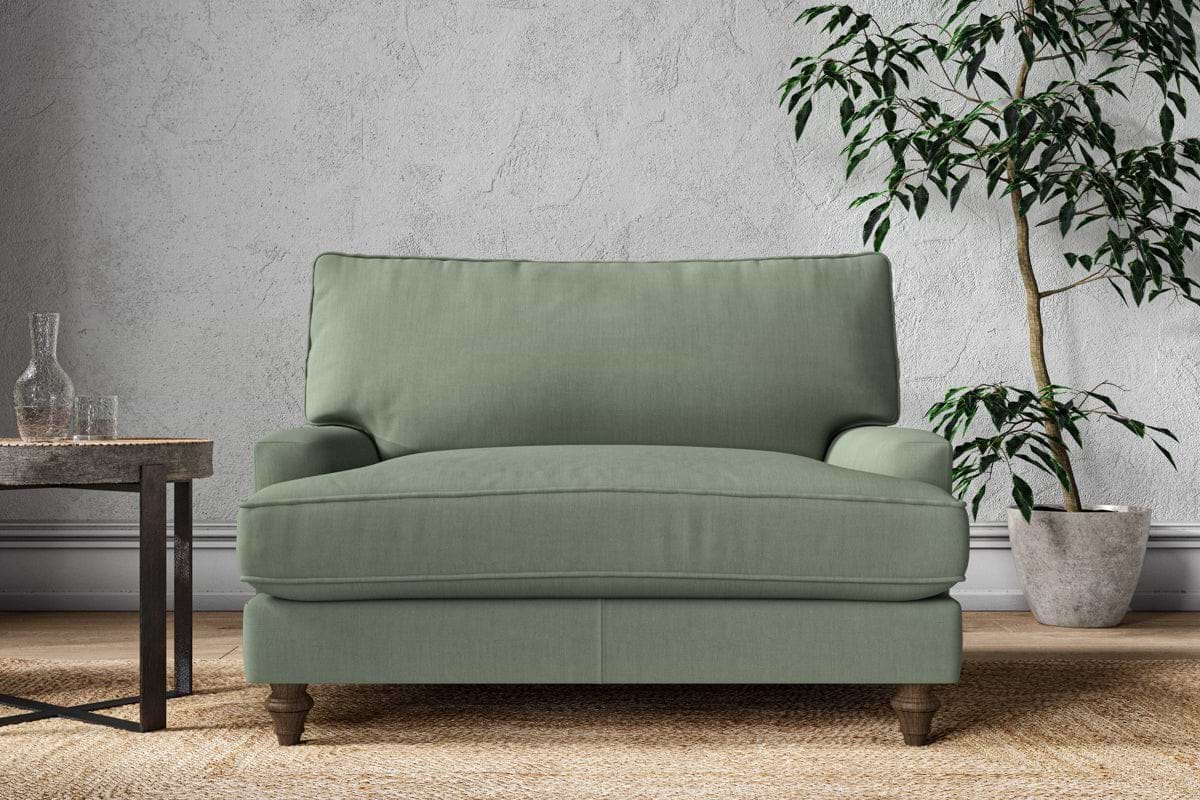 Marri Love Seat - Brera Linen Jade-MAKE TO ORDER-Nkuku