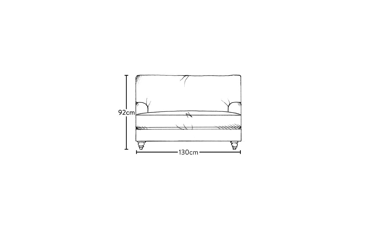 Marri Love Seat - Brera Linen Natural-MAKE TO ORDER-Nkuku