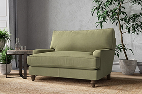 Marri Love Seat - Brera Linen Sage-MAKE TO ORDER-Nkuku