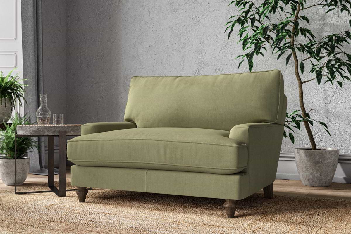 Marri Love Seat - Brera Linen Sage-MAKE TO ORDER-Nkuku